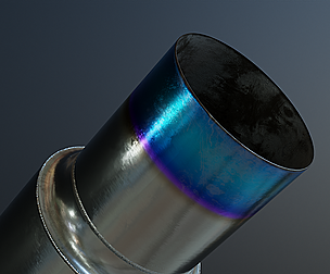 Anodized Car Exhaust