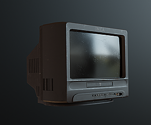 Old Retro TV Unit