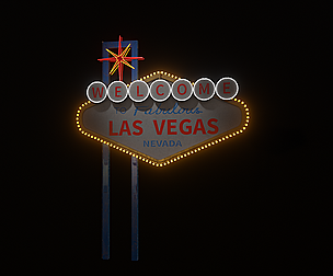 Detailed Las Vegas Sign
