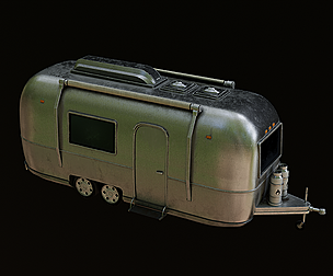 Dirty Apocalyptic Airstream Camper