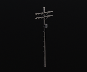 Power and Telephone Pole