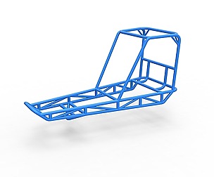 Frame for old school water pumper buggy 1:25