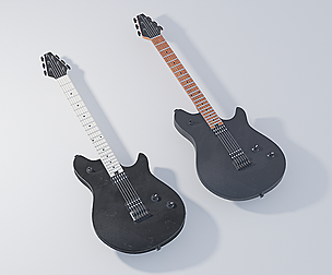High Quality Electric Guitars with 4K Textures