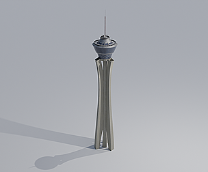 Las Vegas Stratosphere with 4K Textures