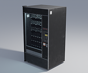 80s Retro Vending Machine with 8K 4K and 2K