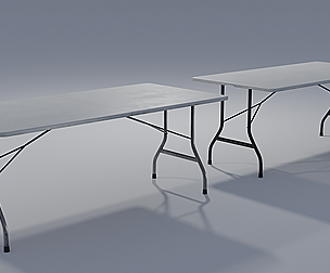 Folding Table Set with 4K Textures