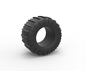 Dune buggy rear tire 23 Scale 1:25