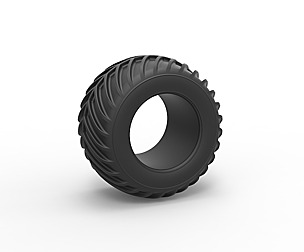 Dune buggy rear tire 24 Scale 1:25