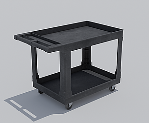 Industrial Utility Cart with 4k Textures