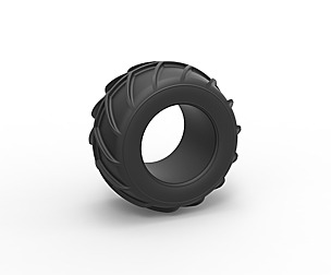 Dune buggy rear tire 25 Scale 1:25