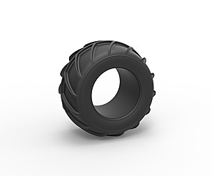 Dune buggy rear tire 26 Scale 1:25