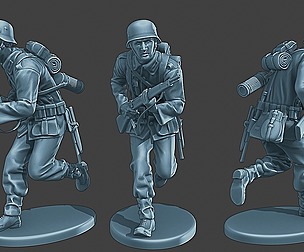 German soldier ww2 run G1