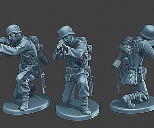 German soldier ww2 Shoot crouched G1