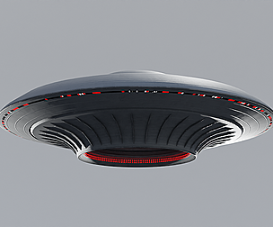 Detailed Retro Sci-fi UFO with 4K Textures