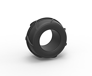 Dune buggy rear tire 27 Scale 1:25