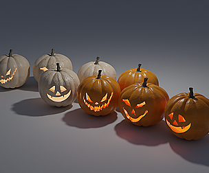 High Quality Jack O Lanterns 4K