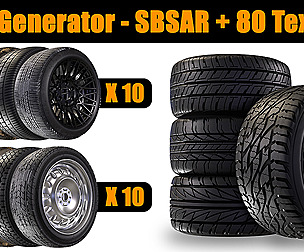 Tire Generator Vol.1 + SBSAR + 80 Texture