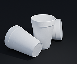 Reallistic Styrofoam Cup 4K Textures
