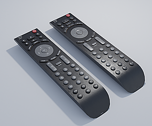 Large TV Remote with Distressed Version 4K
