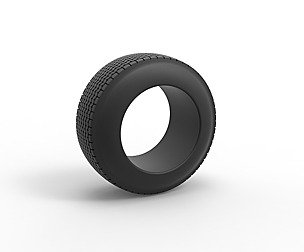 Dune buggy rear tire 28 Scale 1:25