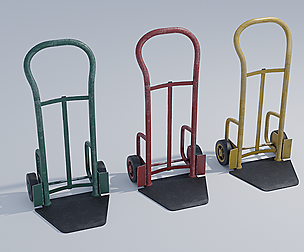 Industrial Dolly 4K and 2K Textures