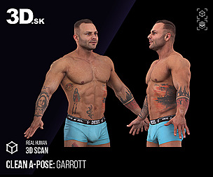 Cleaned a Pose Scan | Garrott Underwear