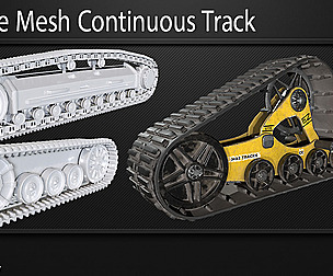 20 Base Mesh Continuous Track Vol 02 Game Ready