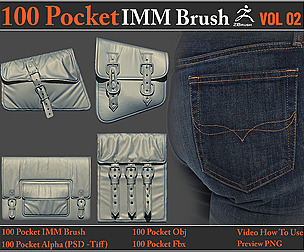 100 Pocket IMM Brush VOL02