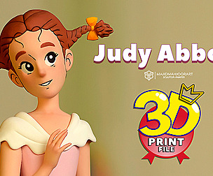 Judy Abbott 3d model ( ready for 3D print )