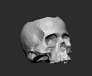 SKULL POT (LOW-POLY VERSION)