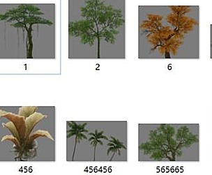 Low Poly Tree Set