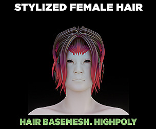 Stylized Female Hair