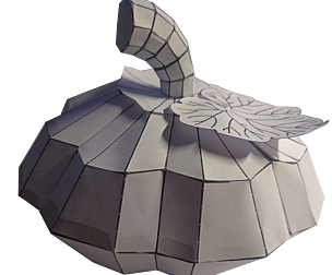 Paper craft tutorial - Halloween Pumpkin DIY