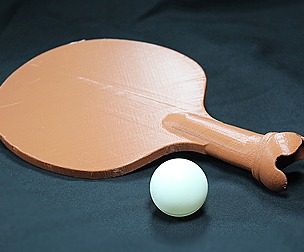 3D Ping Pong Paddle Ball Holder