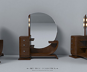 Dressing Table with mirror Art Deco