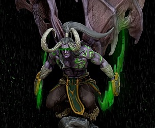 ILLIDAN STORMRAGE STL 3D print model