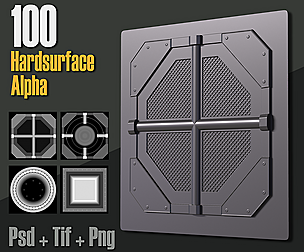 100 Hardsurface Alpha