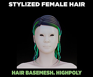 Stylized Female Hair