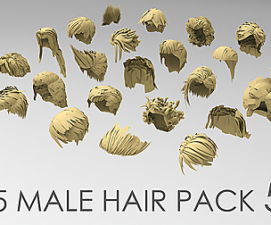 25 male hair pack 5