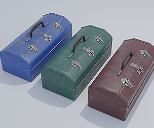 Tool Box With 4K and 2K Textures