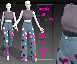 Barbie Doll Jeans #5