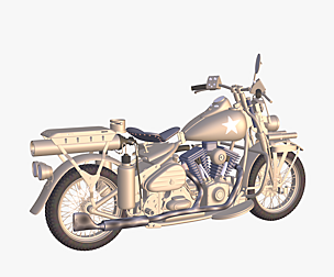 Captain America Motorbike