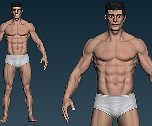 Male base mesh