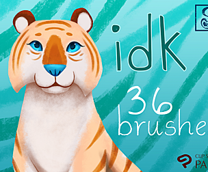 IDK Brushes — 36 Textured Scribble Brushes for Clip Studio Paint