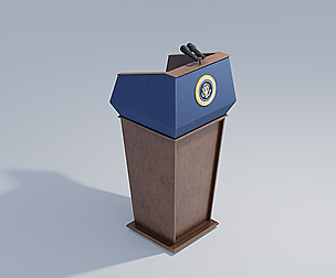 Presidential Podium 4K and 2K Textures