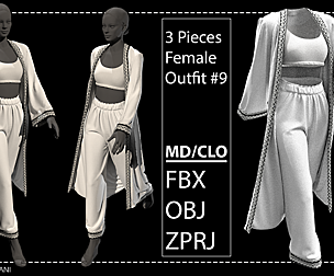3 Pieces Female Outfit #9
