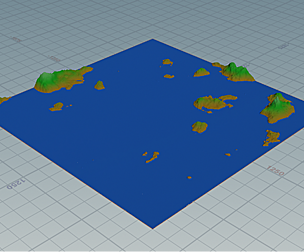 50 Island Base Meshes: Sparce