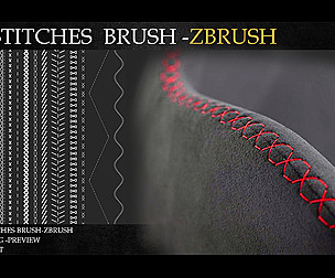 50 STITCHES BRUSH (ZBRUSH)-VOL 1