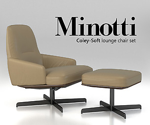 Minotti Coley-Soft lounge chair set