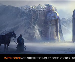 Match color and others techniques for photobashing